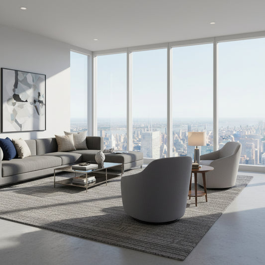 Artiss Adjustable Swivel Floor Lounge Chair – Grey