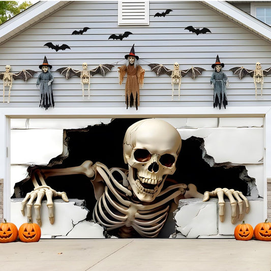 Halloween Garage Door Cover – 7 × 9 ft