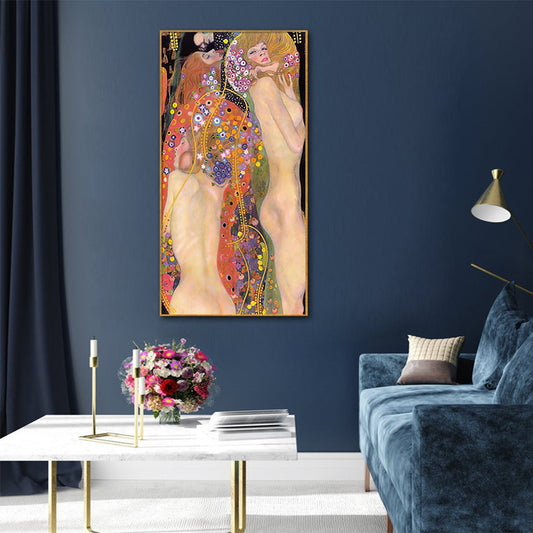 Water Serpents By Gustav Klimt Wall Art 40cmx80cm