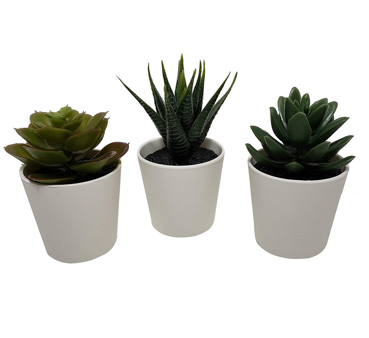 3 Pack of Artificial Succulent Potted Plants