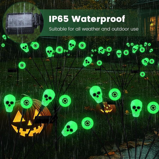 Green Halloween Eyeball Lights – 4 Pack, 32 LED