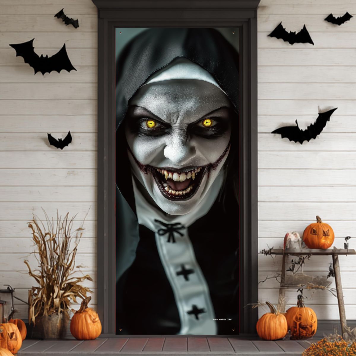 Halloween Scary Ghost Door Cover