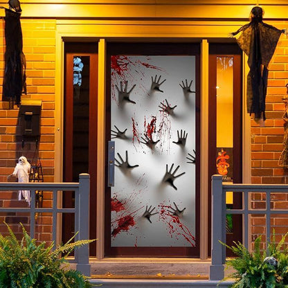 Halloween Scary Ghost Door Cover