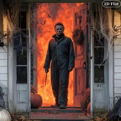 Halloween Scary Ghost Door Cover