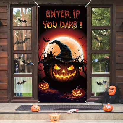 Halloween Scary Ghost Door Cover