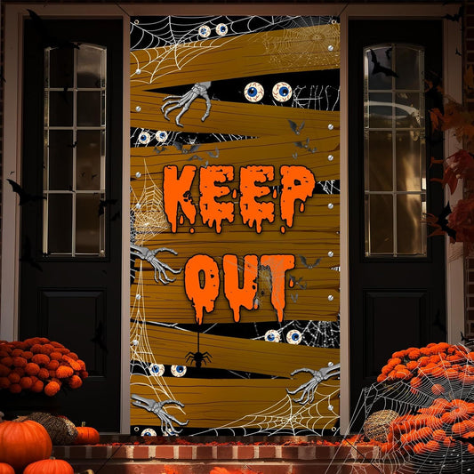 Halloween Skeleton Door Cover – 180 × 75 cm