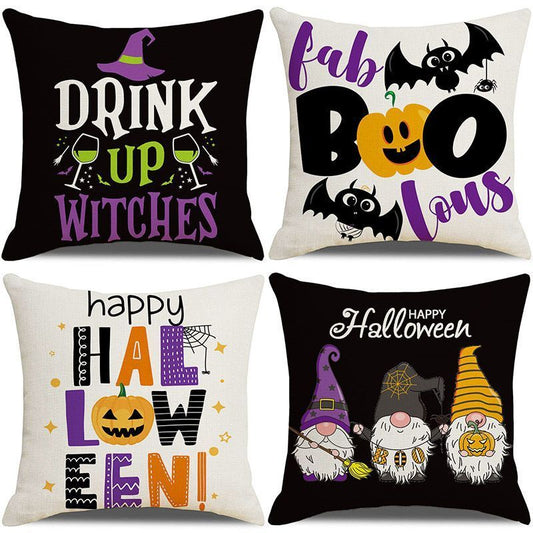 Halloween & Christmas Cushion Covers – Style 32, Set of 4