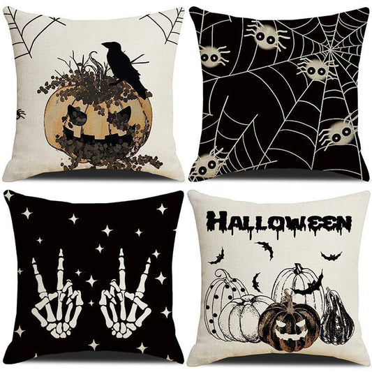 Halloween & Christmas Cushion Covers – Style 42, Set of 4