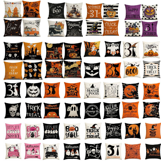 Halloween & Christmas Cushion Covers – Style 44, Set of 4