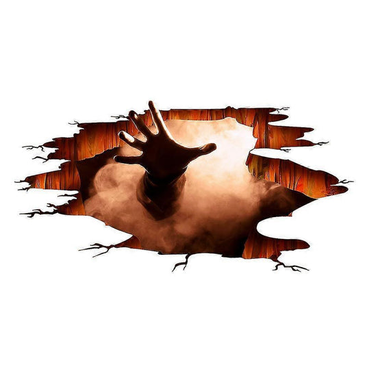 Halloween 3D Floor & Wall Stickers – Pumpkin, Ghost & Bats