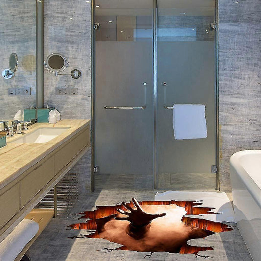 Halloween 3D Floor & Wall Stickers – Pumpkin, Ghost & Bats