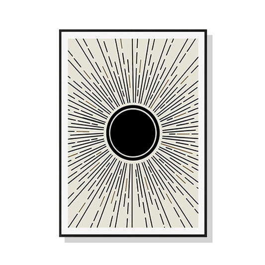 Sun Rise Art Black Frame Canvas 90cmx135cm