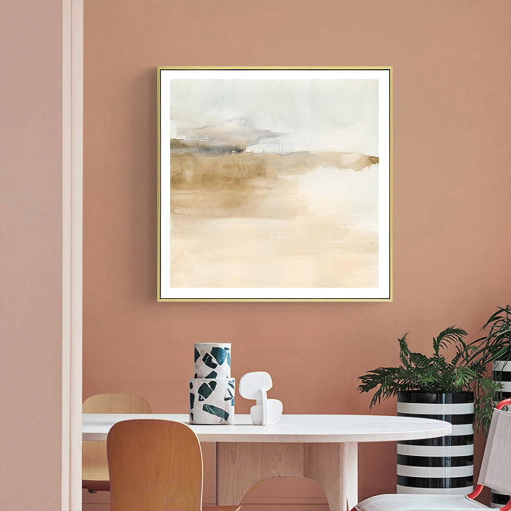 Atmospheric Edge II Gold Frame Canvas 90cmx90cm