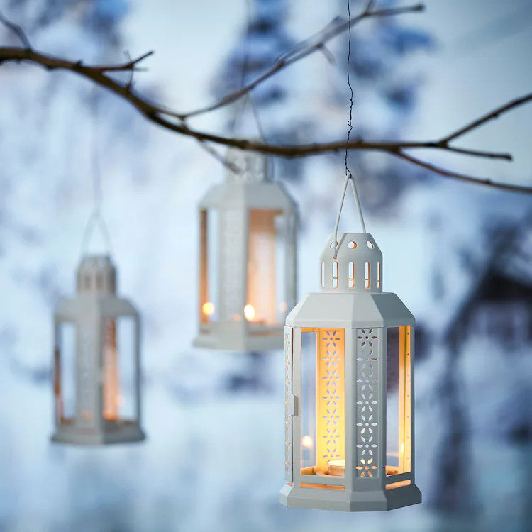 White Metal Miners Lantern 5 Pack