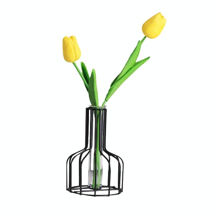 Wrought Iron Hydroponic Glass - Gold