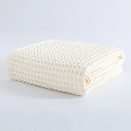 Waffle Weave Bath Towel - White