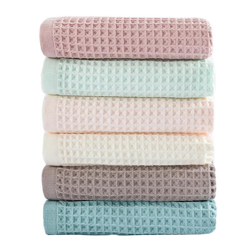 Waffle Weave Bath Towel - Green