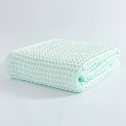 Waffle Weave Bath Towel - Mint