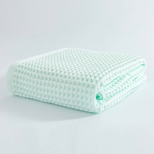 Waffle Weave Bath Towel - Mint