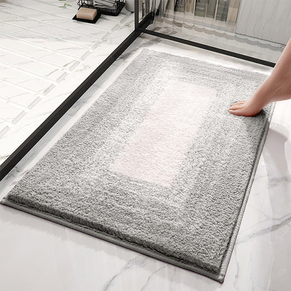 Gray gradient Bathroom Rug